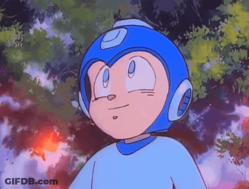 A Cartoon Character Is Wearing A Blue Helmet With A White Circle On It GIF