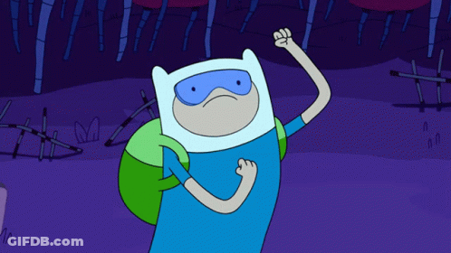 Cartoon Character Wearing Blue Mask Giving Fist Bump GIF