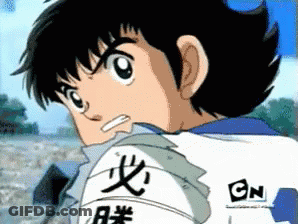 A Cartoon Character Is Wearing A Cn Logo On His Shirt GIF