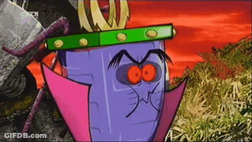A Cartoon Character Is Wearing A Crown And A Pink Coat GIF