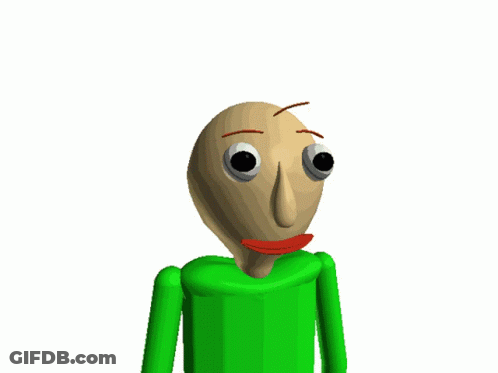 A Cartoon Character Is Wearing A Green Shirt And A Party Hat GIF