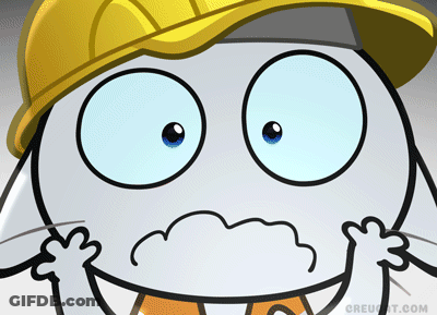 A Cartoon Character Is Wearing A Hard Hat And Has The Website Creunit.com In The Lower Right Corner GIF