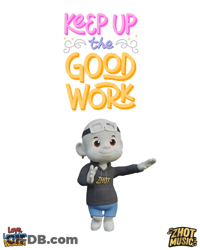 A Cartoon Character Is Wearing A Hoodie That Says ' Zhot ' On It GIF