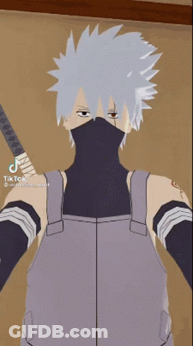 A Cartoon Character Is Wearing A Mask And Overalls . GIF