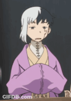 A Cartoon Character Is Wearing A Purple Robe And Making A Sad Face GIF