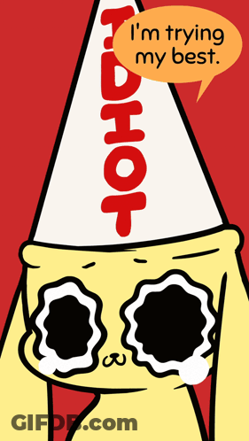 A Cartoon Character Is Wearing A Red Hot Hat And Sunglasses GIF
