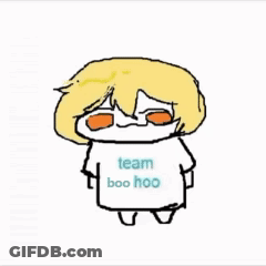 A Cartoon Character Is Wearing A Shirt That Says Boo Hoo Team Boo Hoo GIF