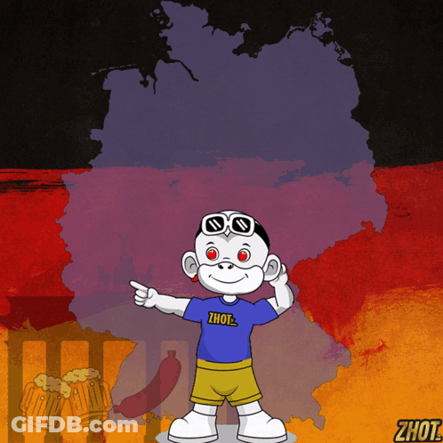 A Cartoon Character Is Wearing A Shirt That Says ' Ihot ' On It GIF