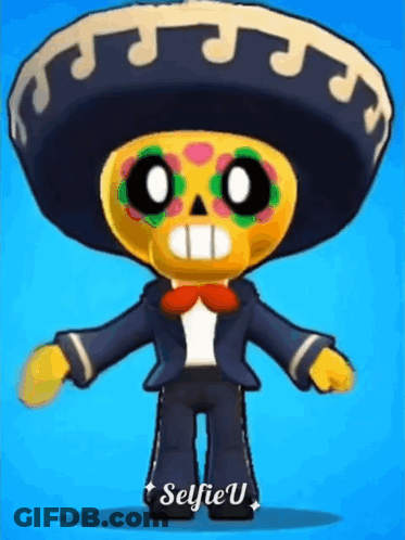A Cartoon Character Is Wearing A Sombrero And A Suit And Has Selfie U Written On The Bottom GIF