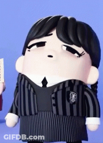A Cartoon Character Is Wearing A Striped Suit And Tie GIF