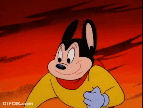 A Cartoon Character Is Wearing A Yellow And Red Outfit GIF