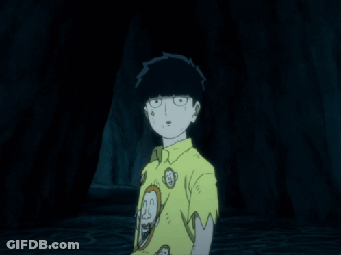 A Cartoon Character Is Wearing A Yellow Shirt With Monkey Faces On It GIF