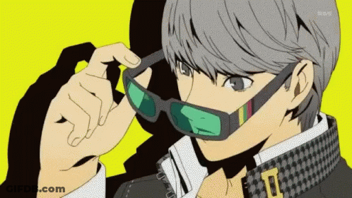 A Cartoon Character Is Wearing Sunglasses And A Checkered Shirt . GIF