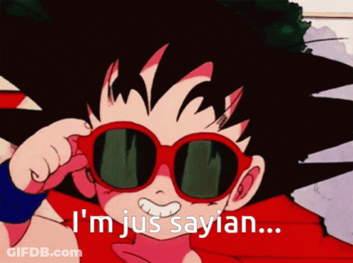A Cartoon Character Is Wearing Sunglasses And Says I 'M Jus Sayian GIF