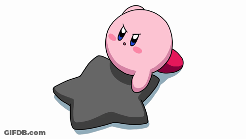 A Cartoon Character Laying On A Star Shaped Blanket GIF