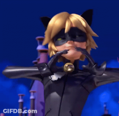 A Cartoon Character Making A Heart With His Hands GIF