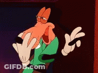 A Cartoon Character Making A Peace Sign With His Hand GIF