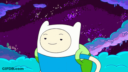 Finn Standing In Front Of Purple Sky GIF