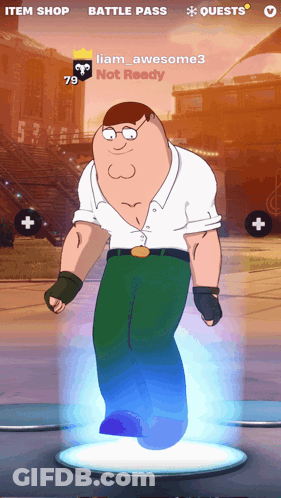 A Cartoon Character Named Liam Awesome3 Is Not Ready In A Game GIF