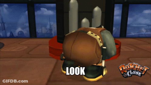 A Cartoon Character Named Plumber 'S Is Standing Next To Another Character GIF