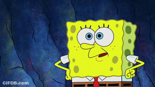 A Cartoon Character Named Spongebob Squarepants Stands With His Hands On His Hips GIF