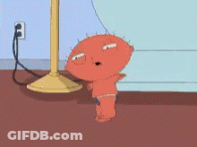A Cartoon Character Named Stewie From Family Guy GIF