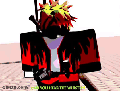 A Cartoon Character Says " Can You Hear The Whistlin " GIF