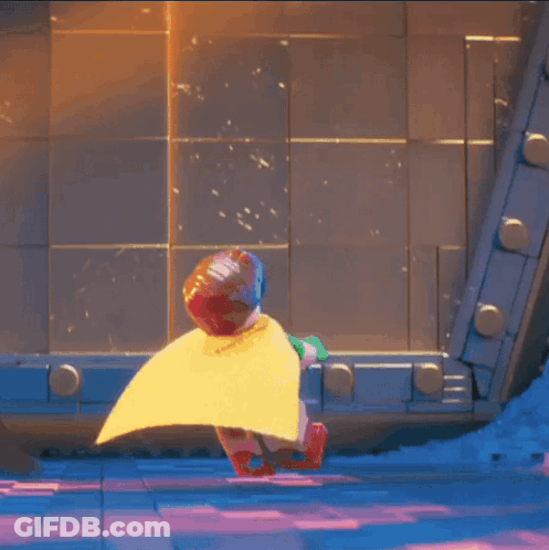 A Cartoon Character Says " Do A Front Flip " On The Bottom Of The Screen GIF