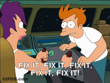 A Cartoon Character Says Fix It Fix It Fix It Fix It Fix It GIF