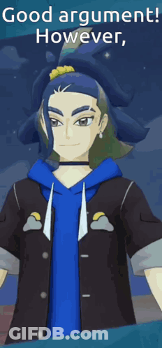 A Cartoon Character Says Good Argument However N. GIF