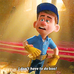 A Cartoon Character Says " I Don T Have To Do Boo " GIF