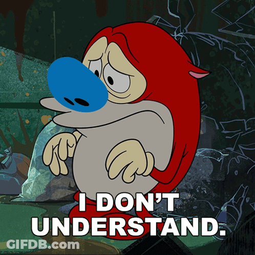A Cartoon Character Says I Don T Understand GIF