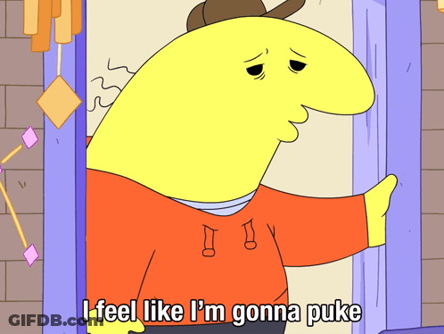 A Cartoon Character Says I Feel Like I 'M Gonna Peke GIF