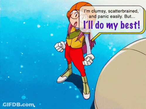 A Cartoon Character Says I 'Ll Do My Best In A Speech Bubble GIF
