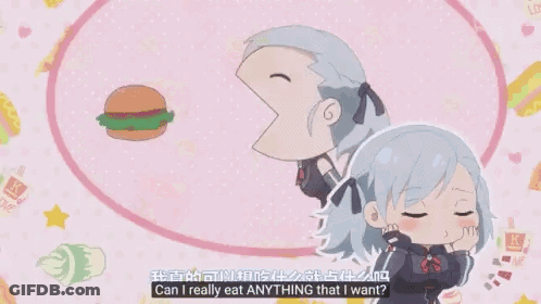 A Cartoon Character Says I 'M Really Big Eater You Know GIF