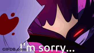Cartoon Character Saying I'm Sorry In Bloody Scene GIF