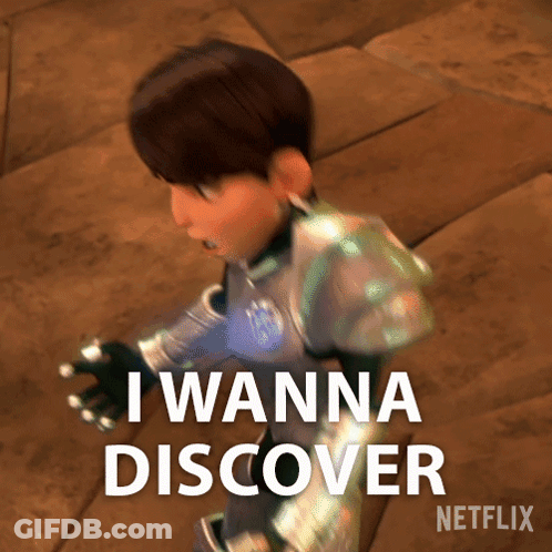 Cartoon Saying I Wanna Discover Netflix GIF