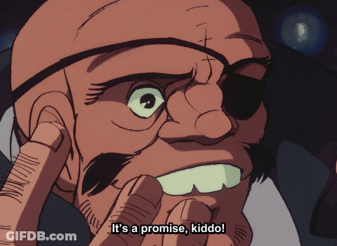 A Cartoon Character Says It 'S A Promise Kiddo On The Bottom Right GIF