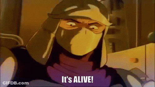 A Cartoon Character Says It 'S Alive GIF