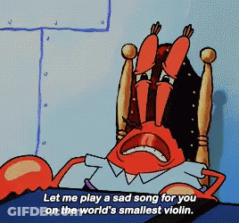 A Cartoon Character Says Let Me Play A Sad Song For You On The World 'S Smallest Violin .. GIF