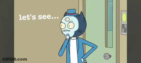A Cartoon Character Says Let 'S See In A Doorway GIF