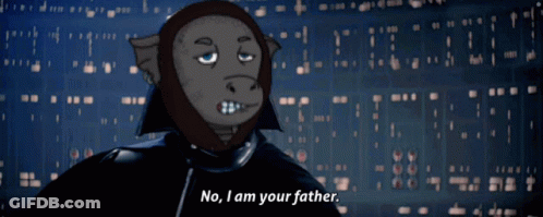 A Cartoon Character Says " No , I Am Your Father " GIF