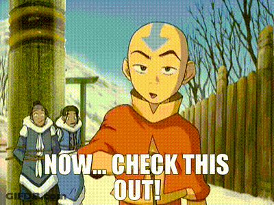 A Cartoon Character Says " Now Check This Out " In Front Of A Fence GIF
