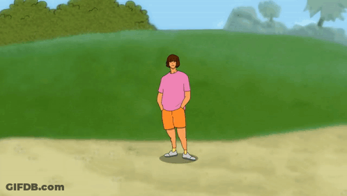 A Cartoon Character Says " Or Are You Swiper Because You 'Re Swiping ? " GIF