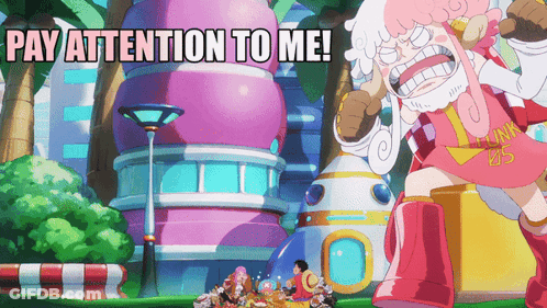 Cartoon Character Saying Pay Attention GIF