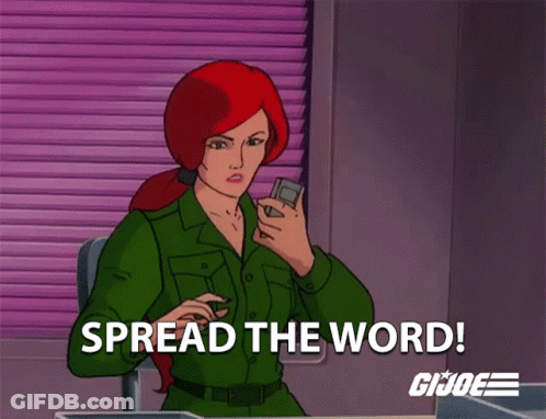 A Cartoon Character Says Spread The Word GIF