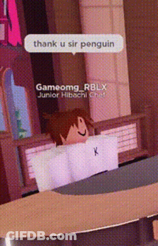 Thank You Sir Penguin Speech Bubble GIF