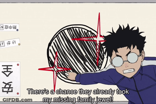 A Cartoon Character Says There 'S A Chance They Already Took My Family Jewel GIF