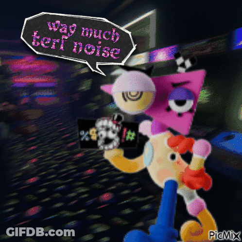 A Cartoon Character Says Wag Much Terf Noise GIF