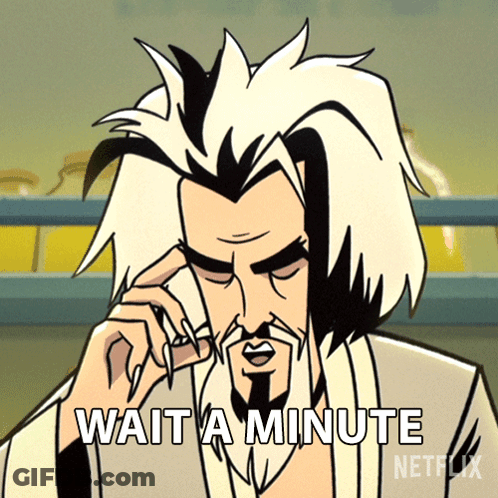 A Cartoon Character Says Wait A Minute In A Netflix Ad GIF